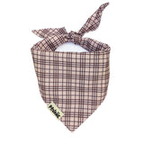 Bandana pour chien Le Tartan chocolat
