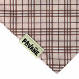 Bandana pour chien Le Tartan chocolat